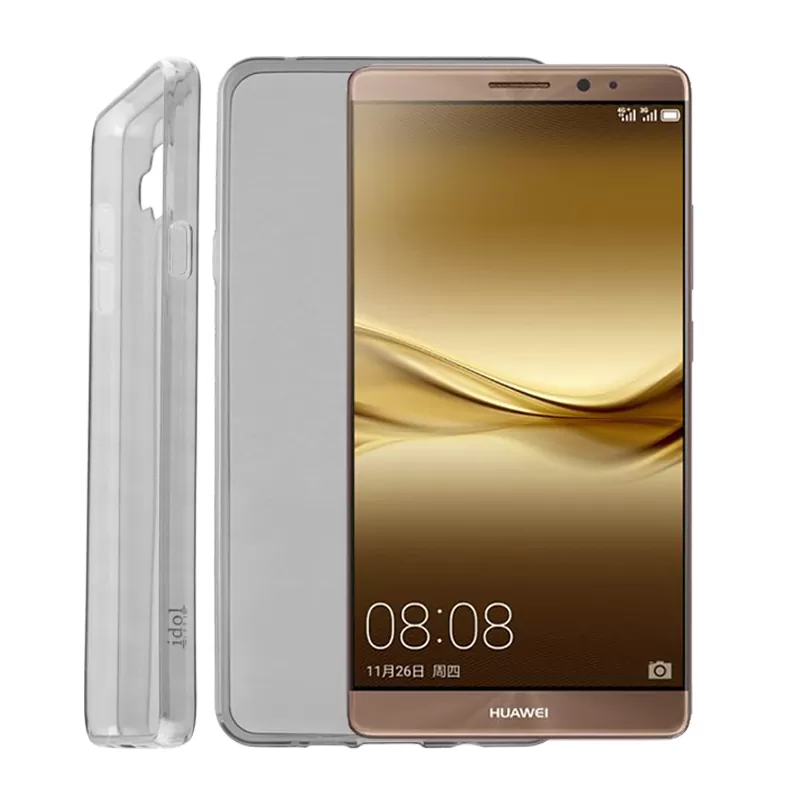 IDOL 1991 ULTRA THIN TPU ΘΗΚΗ HUAWEI MATE 8 0.3mm ΔΙΑΦΑΝΗ ΓΚΡΙ