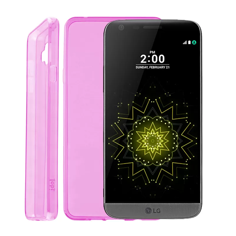 IDOL 1991 ULTRA THIN TPU ΘΗΚΗ LG G5 H850 0.3mm ΔΙΑΦΑΝΗ ΡΟΖ