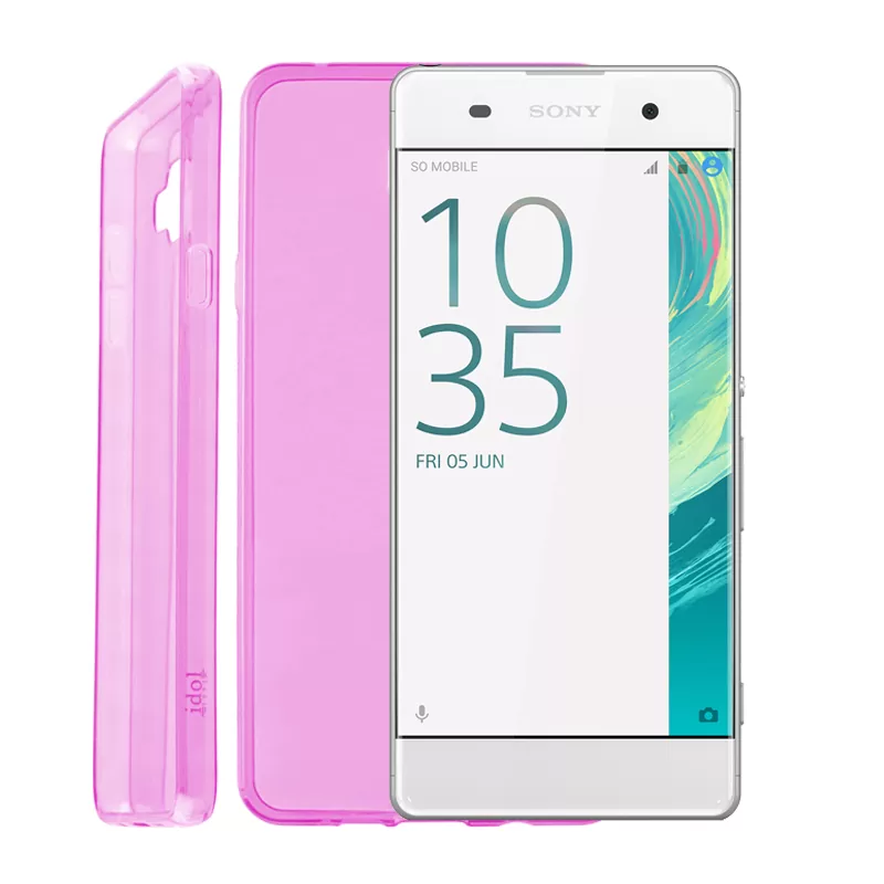 IDOL 1991 ULTRA THIN TPU ΘΗΚΗ SONY XPERIA XA 5.0in 0.3mm ΔΙΑΦΑΝΗ ΡΟΖ