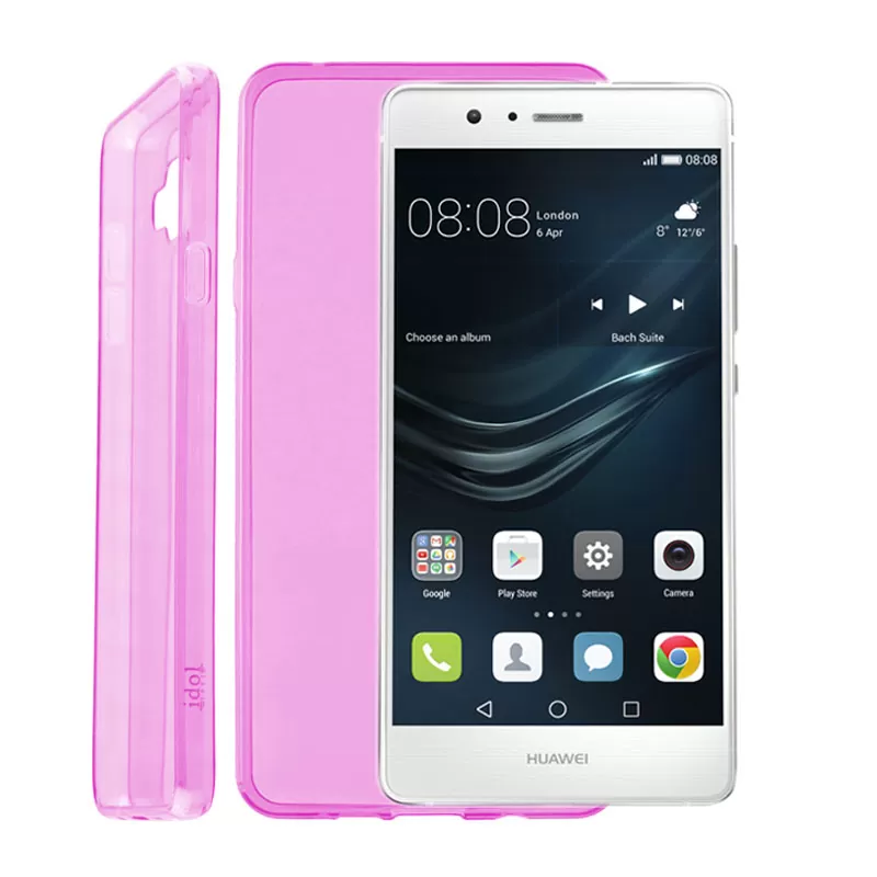 IDOL 1991 ULTRA THIN TPU ΘΗΚΗ HUAWEI P9 LITE 5.2in 0.3mm ΔΙΑΦΑΝΗ ΡΟΖ