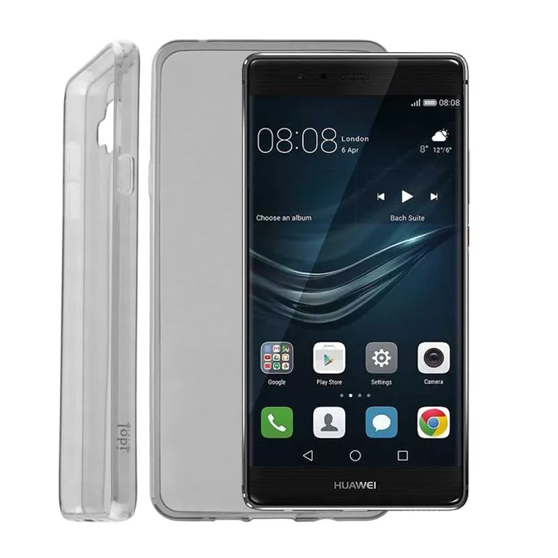 IDOL 1991 ULTRA THIN TPU ΘΗΚΗ HUAWEI P9 PLUS 5.5in 0.3mm ΔΙΑΦΑΝΗ ΓΚΡΙ