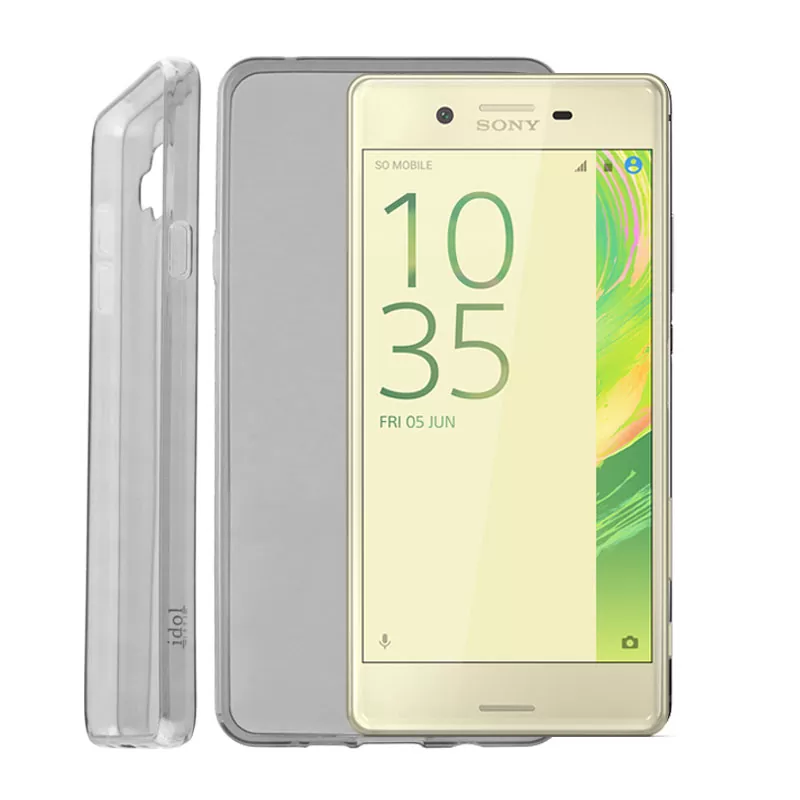 IDOL 1991 ULTRA THIN TPU ΘΗΚΗ SONY XPERIA X F5121 5in 0.3mm ΔΙΑΦΑΝΗ ΓΚΡΙ