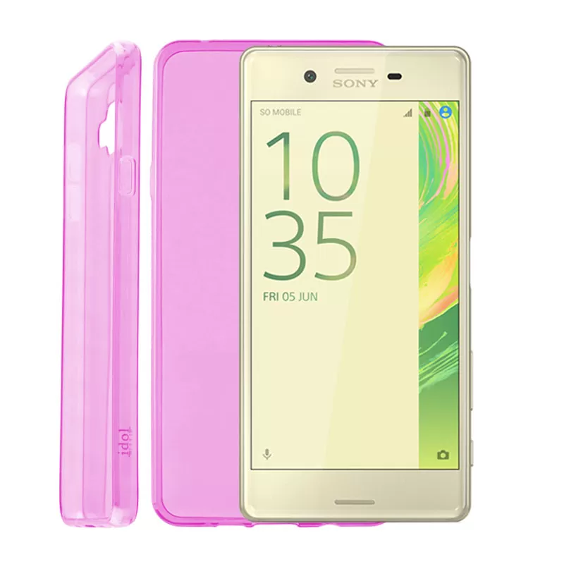 IDOL 1991 ULTRA THIN TPU ΘΗΚΗ SONY XPERIA X F5121 5in 0.3mm ΔΙΑΦΑΝΗ ΡΟΖ