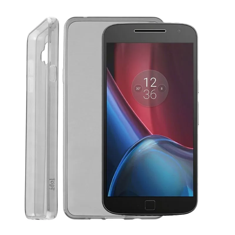 IDOL 1991 ULTRA THIN TPU ΘΗΚΗ MOTOROLA MOTO G4 PLUS XT1642 0.3mm ΔΙΑΦΑΝΗ ΓΚΡΙ