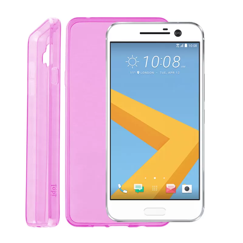 IDOL 1991 ULTRA THIN TPU ΘΗΚΗ HTC 10 0.3mm ΔΙΑΦΑΝΗ ΡΟΖ