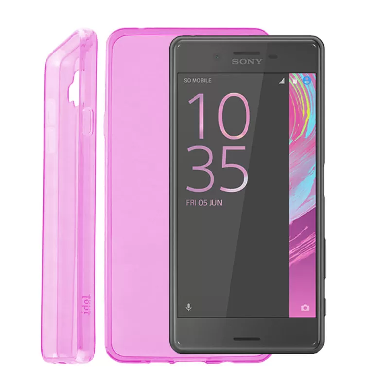 IDOL 1991 ULTRA THIN TPU ΘΗΚΗ SONY XPERIA X PERFORMANCE F8131 0.3mm ΔΙΑΦΑΝΗ ΡΟΖ