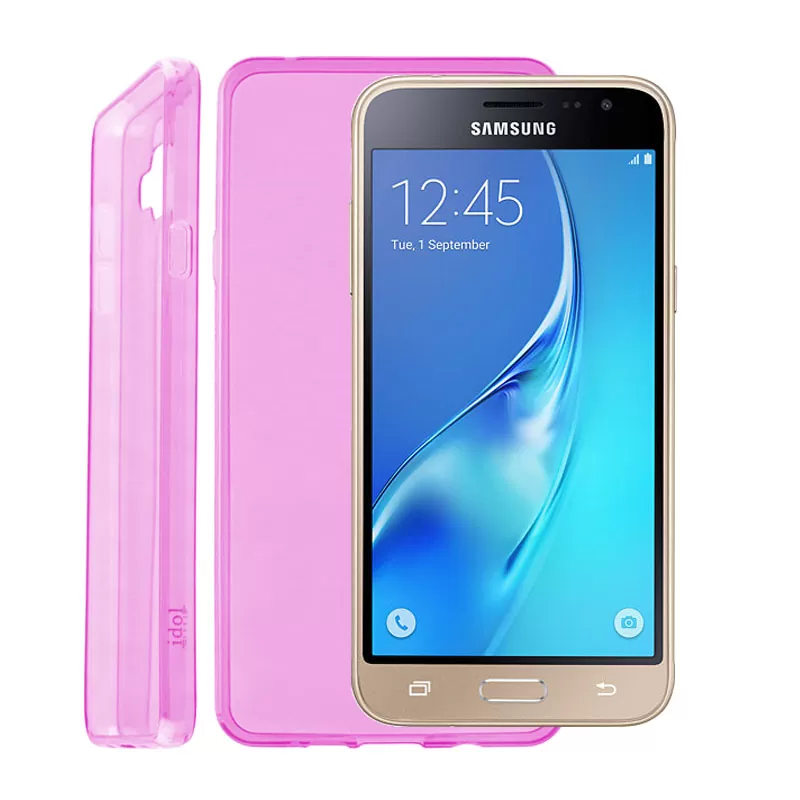 IDOL 1991 ULTRA THIN TPU ΘΗΚΗ SAMSUNG J3 2016 J320 0.3mm ΔΙΑΦΑΝΗ ΡΟΖ