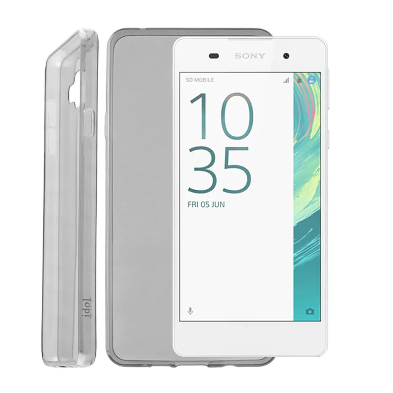 IDOL 1991 ULTRA THIN TPU ΘΗΚΗ SONY XPERIA E5 F3311 0.3mm ΔΙΑΦΑΝΗ ΓΚΡΙ