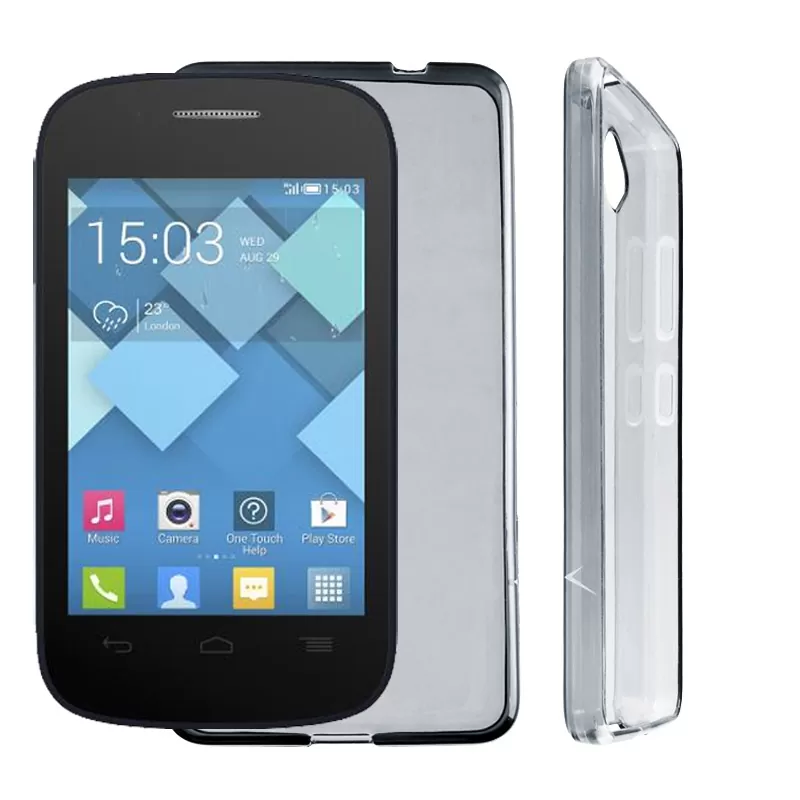VOLTE-TEL SLIMCOLOR TPU ΘΗΚΗ ALCATEL SLIMCOLOR TPU POP C1 4015D ΔΙΑΦΑΝΗ ΓΚΡΙ