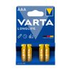 VARTA ΜΠΑΤΑΡΙΕΣ ΑΛΚΑΛΙΚΕΣ AAA LR03 1.5V ALKALINE LONGLIFE 4103 4/BLISTER