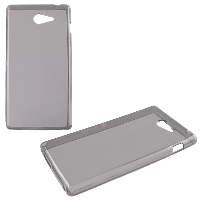 VOLTE-TEL SLIMCOLOR TPU ΘΗΚΗ SONY XPERIA M2 D2303 ΔΙΑΦΑΝΗ ΓΚΡΙ
