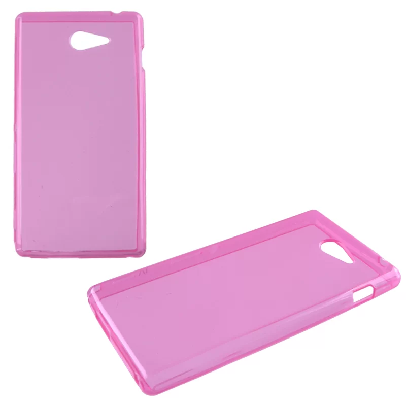 VOLTE-TEL SLIMCOLOR TPU ΘΗΚΗ SONY XPERIA M2 D2303 ΔΙΑΦΑΝΗ ΦΟΥΞ