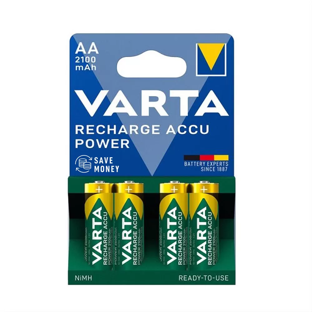 VARTA ΜΠΑΤΑΡΙΕΣ ΕΠΑΝΑΦΟΡΤΙΖΟΜΕΝΕΣ AA/HR06 1.2V 2100mAh Ni-MH RECHARGE ACCU POWER READY TO USE 4/BLISTER