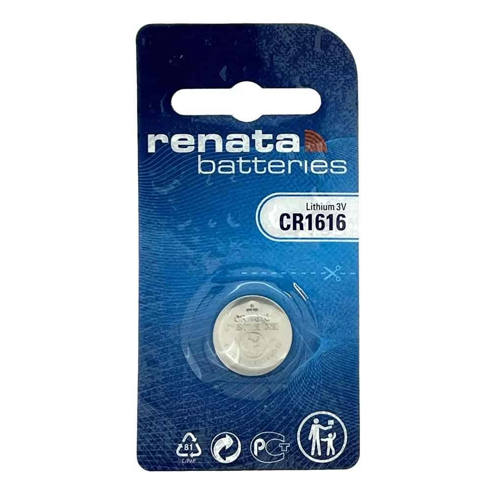 RENATA ΜΠΑΤΑΡΙΕΣ ΝΟΜΙΣΜΑΤΟΣ ΛΙΘΙΟΥ CR1616 3V Li-ion 1 ΤΕΜ. 1/BLISTER