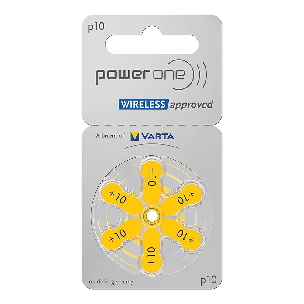VARTA POWER ONE ΜΠΑΤΑΡΙΕΣ ΑΚΟΥΣΤΙΚΩΝ ΒΑΡΗΚΟΪΑΣ SIZE 10/PR70/ZA10/PR10 1.45V mAh 6/BLISTER