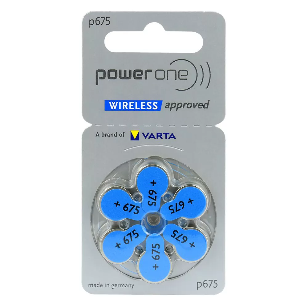 VARTA POWER ONE ΜΠΑΤΑΡΙΕΣ ΑΚΟΥΣΤΙΚΩΝ ΒΑΡΗΚΟΪΑΣ PR675/PR44/ZA675 1.45V 650mAh 6/BLISTER