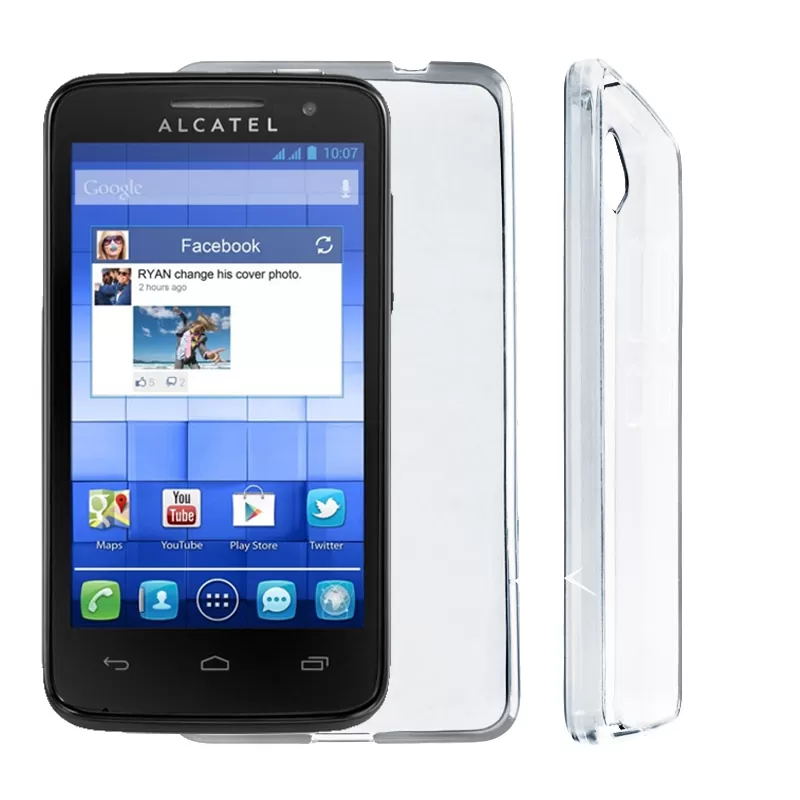 VOLTE-TEL SLIMCOLOR TPU ΘΗΚΗ ALCATEL SLIMCOLOR TPU ONE TOUCH M' POP 5020D ΔΙΑΦΑΝΗ