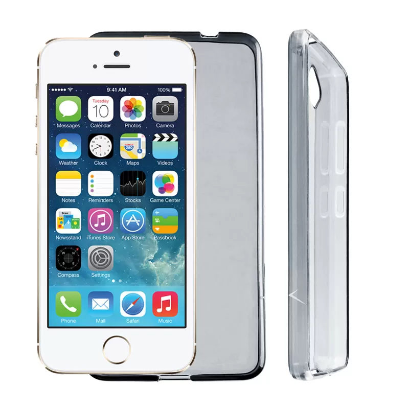 VOLTE-TEL SLIMCOLOR TPU ΘΗΚΗ IPHONE SE/5/5S ΔΙΑΦΑΝΗ ΓΚΡΙ