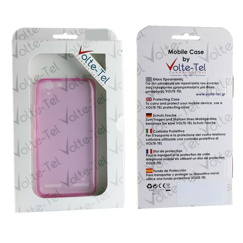 VOLTE-TEL SLIMCASE ΘΗΚΗ LENOVO VIBE K5 A6020 5.0in TPU PINK