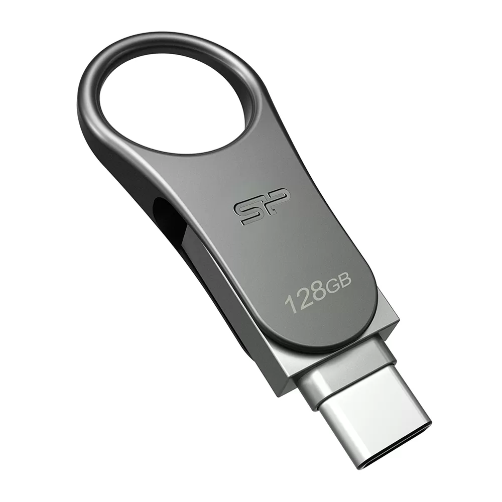 SILICON POWER USB - TYPE C FLASH DRIVE 128GB USB 3.2+OTG C80 SP128GBUC3C80V1S - Image 2