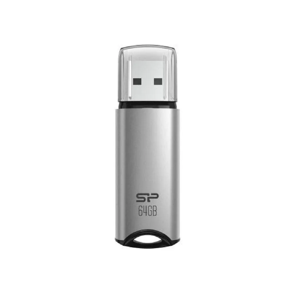 SILICON POWER USB FLASH DRIVE 64GB USB 3.2 MARVEL M02 SP064GBUF3M02V1S SILVER - Image 2