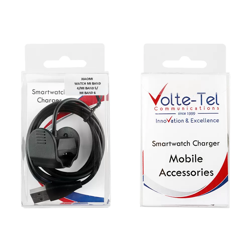 VOLTE-TEL ΚΑΛΩΔΙΟ ΦΟΡΤΙΣΗΣ USB-A ΓΙΑ XIAOMI WATCH MI BAND 4/MI BAND 5/MI BAND 6/SMART BAND 10 1m BLACK - Image 6