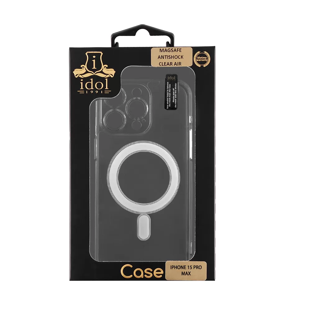 IDOL 1991 SUPER MAGSAFE ΘΗΚΗ IPHONE 15 PRO MAX 6.7in ANTISHOCK CLEAR AIR BACK COVER TPU FULL CAMERA PROTECTION ΔΙΑΦΑΝΗ - Image 2
