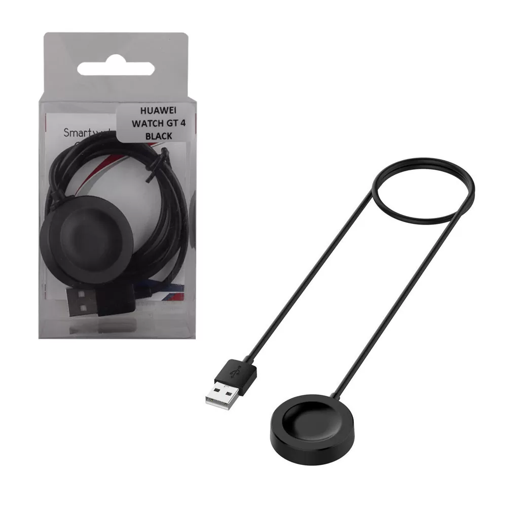 VOLTE-TEL ΑΣΥΡΜΑΤΟΣ ΦΟΡΤΙΣΤΗΣ ΜΕ ΚΑΛΩΔΙΟ USB-A ΓΙΑ HUAWEI WATCH GT/3/4/5/6 RUNNER/WATCH 3/3PRO/ULTIMATE/2 BLACK