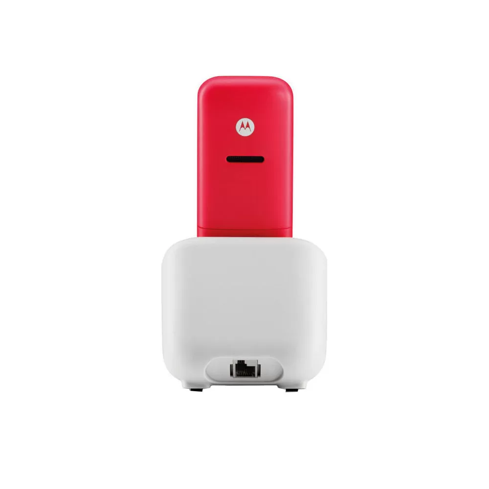 ΑΣΥΡΜΑΤΟ ΤΗΛΕΦΩΝΟ MOTOROLA T301 ΜΕ ΑΝΟΙΧΤΗ ΑΚΡΟΑΣΗ CHERRY/GREY GR - Image 2
