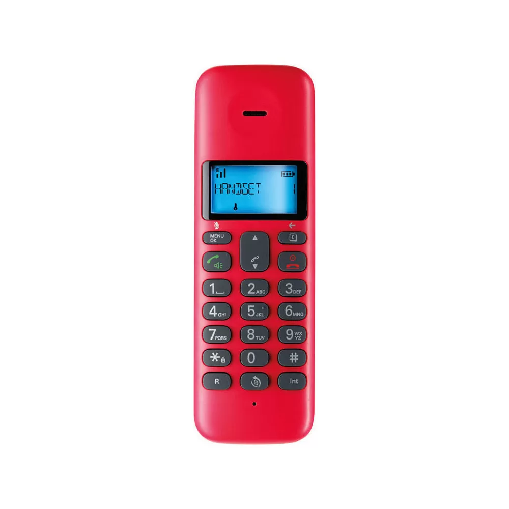 ΑΣΥΡΜΑΤΟ ΤΗΛΕΦΩΝΟ MOTOROLA T301 ΜΕ ΑΝΟΙΧΤΗ ΑΚΡΟΑΣΗ CHERRY/GREY GR - Image 4