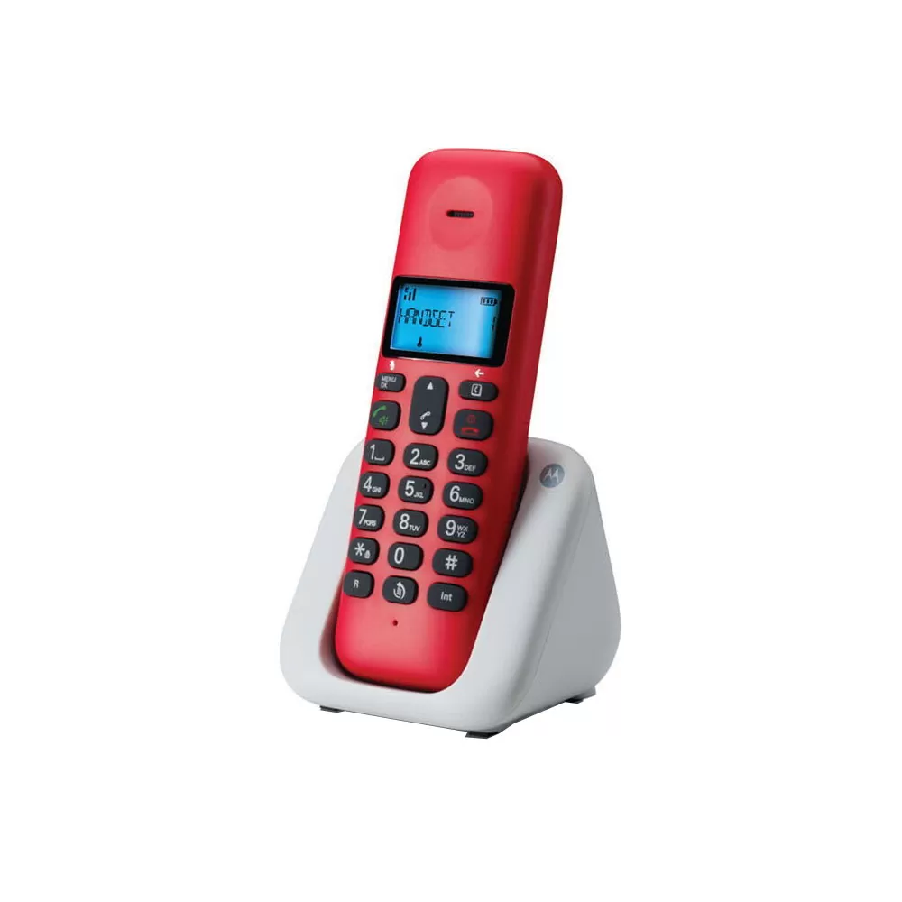 ΑΣΥΡΜΑΤΟ ΤΗΛΕΦΩΝΟ MOTOROLA T301 ΜΕ ΑΝΟΙΧΤΗ ΑΚΡΟΑΣΗ CHERRY/GREY GR - Image 5