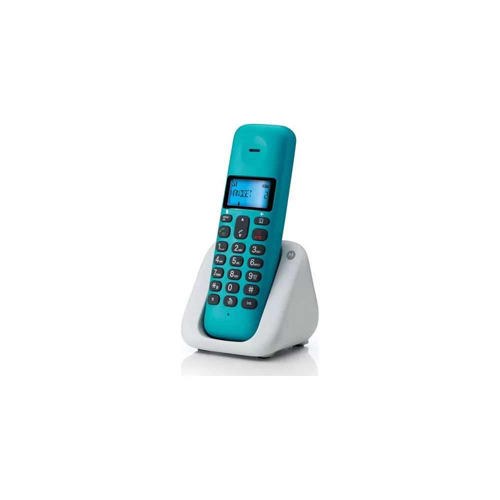 ΑΣΥΡΜΑΤΟ ΤΗΛΕΦΩΝΟ MOTOROLA T301 ΜΕ ΑΝΟΙΧΤΗ ΑΚΡΟΑΣΗ TURQUOISE/GREY GR - Image 3