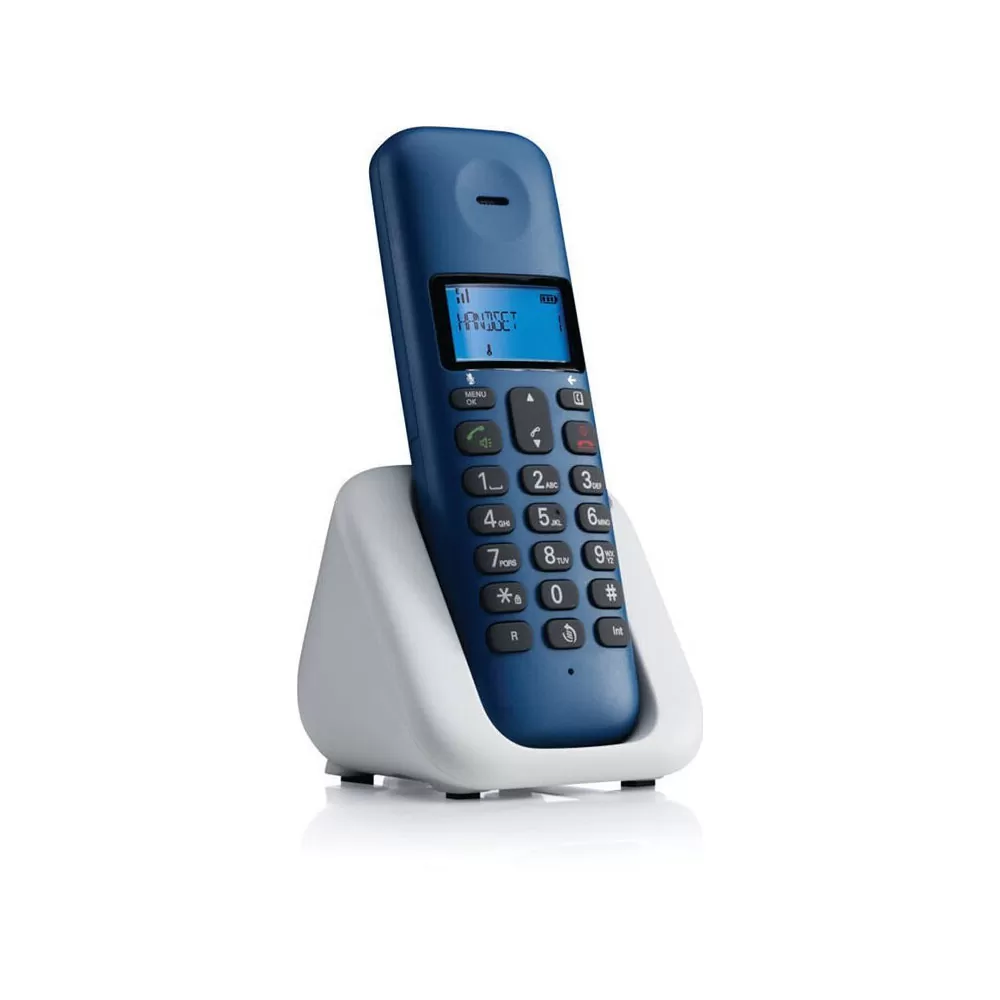 ΑΣΥΡΜΑΤΟ ΤΗΛΕΦΩΝΟ MOTOROLA T301 ΜΕ ΑΝΟΙΧΤΗ ΑΚΡΟΑΣΗ ROYAL BLUE/GREY GR - Image 2