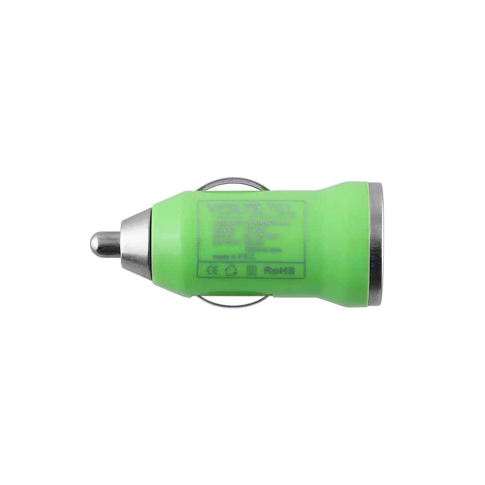 VOLTE-TEL USB ΦΟΡΤΙΣΤΗΣ ΑΥΤΟΚΙΝΗΤΟΥ mini VCU09 1200mA 6W GREEN - Image 2