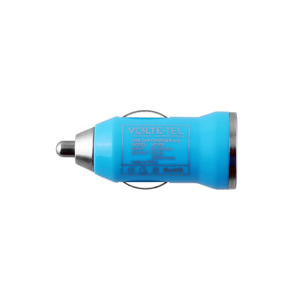 VOLTE-TEL USB ΦΟΡΤΙΣΤΗΣ ΑΥΤΟΚΙΝΗΤΟΥ mini VCU09 1200mA 6W BLUE - Image 2