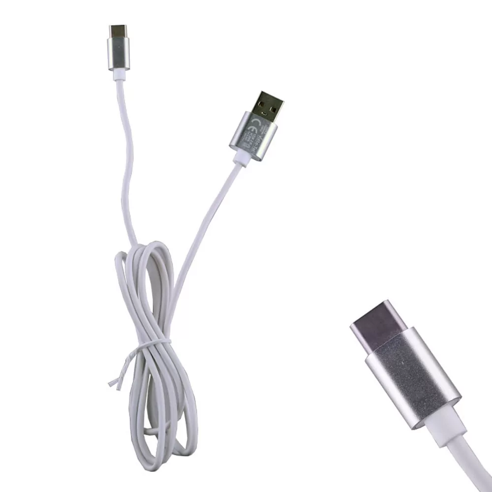 VOLTE-TEL TYPE C->USB 2.0 ALUMINIUM 2.5A ΦΟΡΤΙΣΗΣ-DATA 1.2m VCD06 WHITE - Image 3