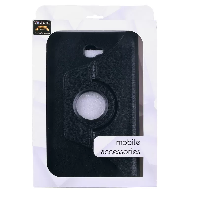 VOLTE-TEL LEATHER BOOK ROTATING STAND ΘΗΚΗ SAMSUNG TAB A T580 10.1in BLACK - Image 5
