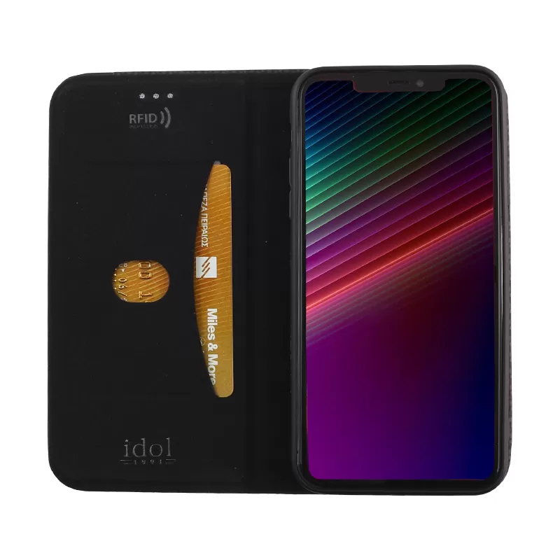 IDOL 1991 ΘΗΚΗ IPHONE 11 6.1" ELITE ANTI-RFID BOOK STAND BLACK - Image 3