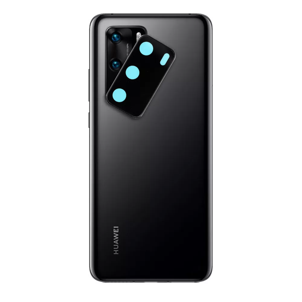 VOLTE-TEL CAMERA GLASS COVER HUAWEI P40 6.1in 9H 0.30MM TITANIUM WITH FRAME BLACK - Image 2