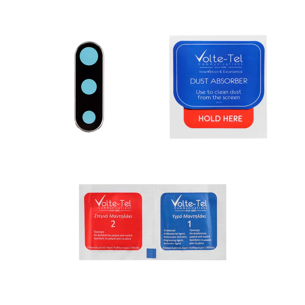 VOLTE-TEL CAMERA GLASS COVER SAMSUNG NOTE 10 PLUS N975 6.8in 9H 0.30MM TITANIUM WITH FRAME SILVER - Image 4
