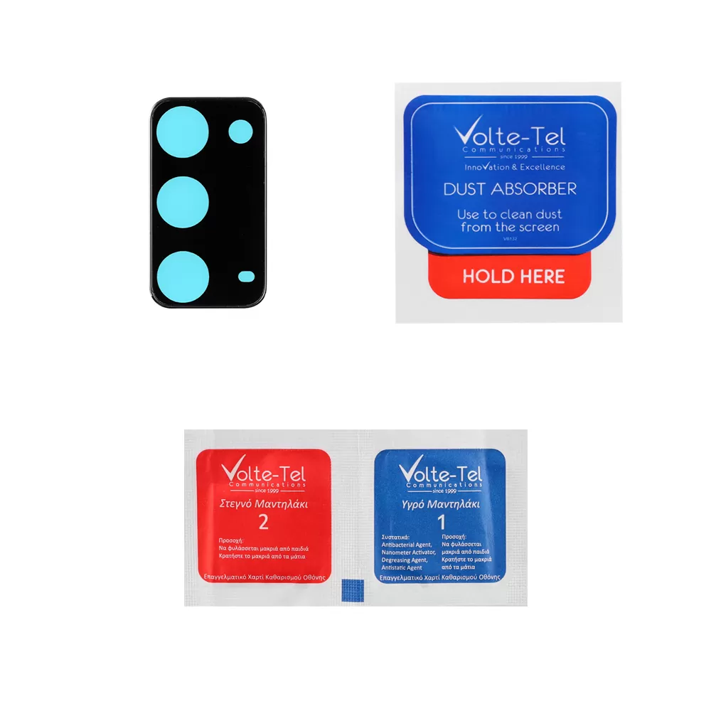 VOLTE-TEL CAMERA GLASS COVER SAMSUNG NOTE 20 N980 6.7in 9H 0.30MM TITANIUM WITH FRAME BLACK - Image 4