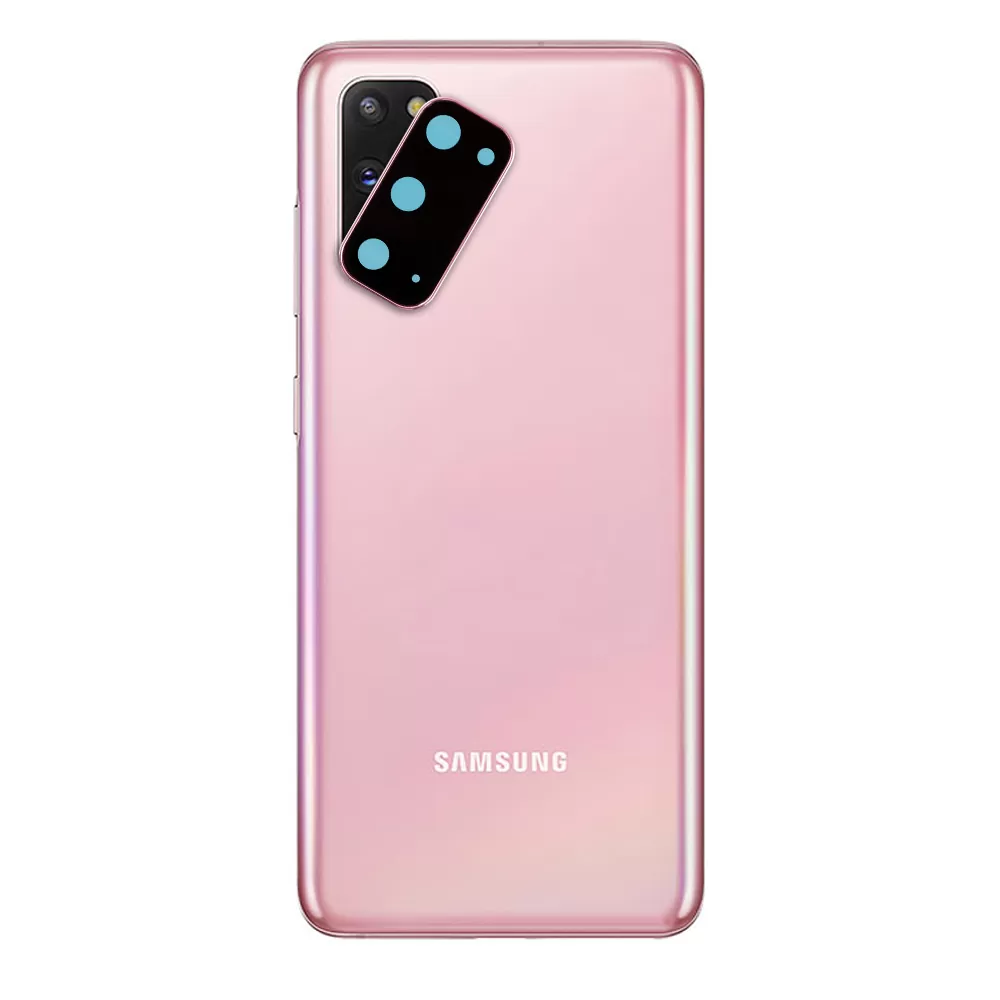 VOLTE-TEL CAMERA GLASS COVER SAMSUNG S20 G980 6.2in 9H 0.30MM TITANIUM WITH FRAME PINK - Image 2