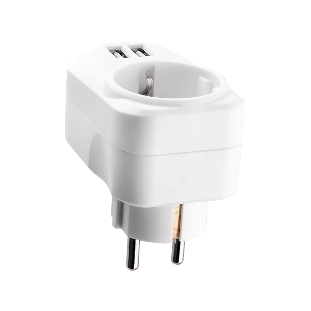 LIME ΑΝΤΑΠΤΟΡΑΣ ΣΟΥΚΟ LS-12USW 16A ΜΕ 2 USB ΘΥΡΕΣ 3.4A ΜΕ ΠΑΙΔΙΚΗ ΠΡΟΣΤΑΣΙΑ/ΓΕΙΩΣΗ ΚΑΙ ΥΠΕΡΤΑΣΗΣ ΣΤΙΣ 2 ΘΥΡΕΣ USB ΑΣΠΡΟ - Image 5