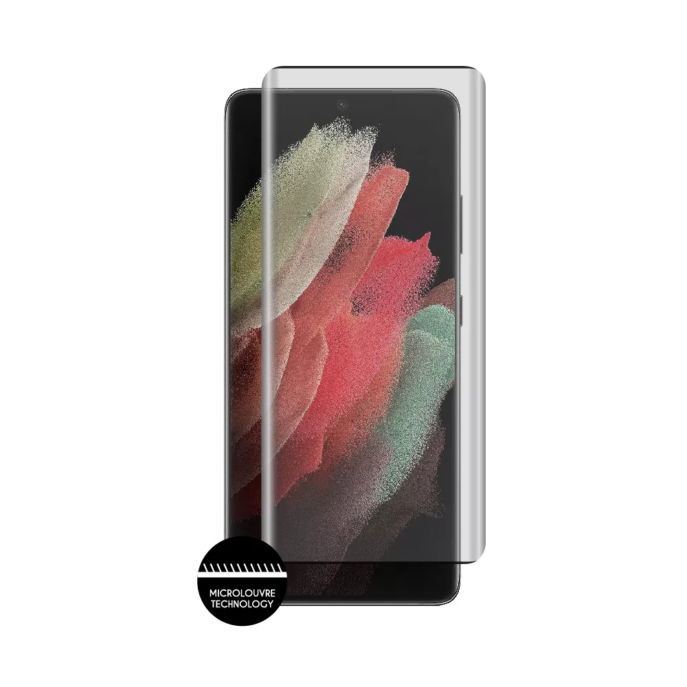 IDOL 1991 PRIVACY ANTISPY TEMPERED GLASS SAMSUNG S21 ULTRA 5G G998 6.8in 9H 0.25mm 3D SEMI CURVED EDGE GLUE BLACK - Image 2