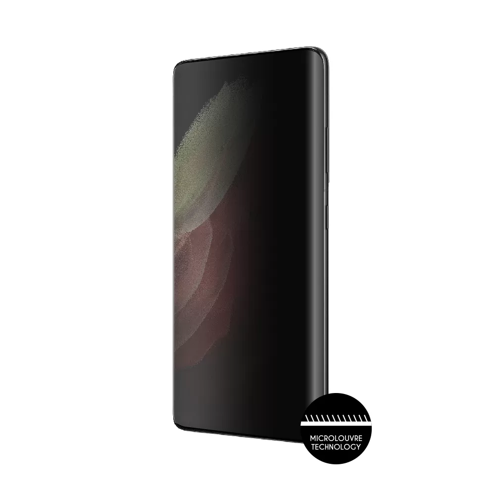 IDOL 1991 PRIVACY ANTISPY TEMPERED GLASS SAMSUNG S21 ULTRA 5G G998 6.8in 9H 0.25mm 3D SEMI CURVED EDGE GLUE BLACK - Image 3