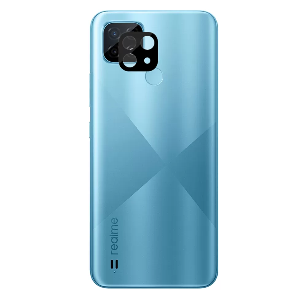 VOLTE-TEL CAMERA GLASS REALME C21 6.5in 9H 0.25mm 3D CURVED BLACK - Image 2