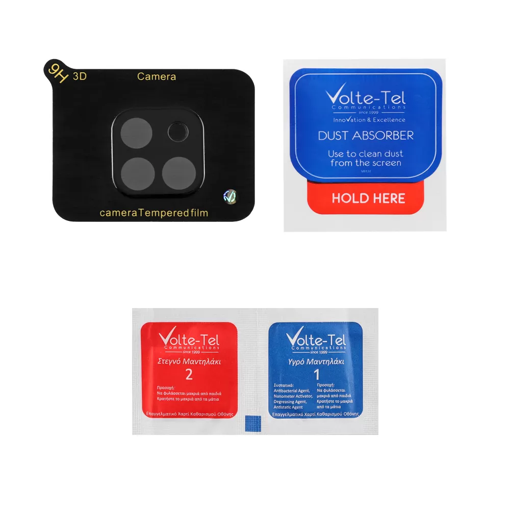 VOLTE-TEL CAMERA GLASS REALME C21 6.5in 9H 0.25mm 3D CURVED BLACK - Image 4