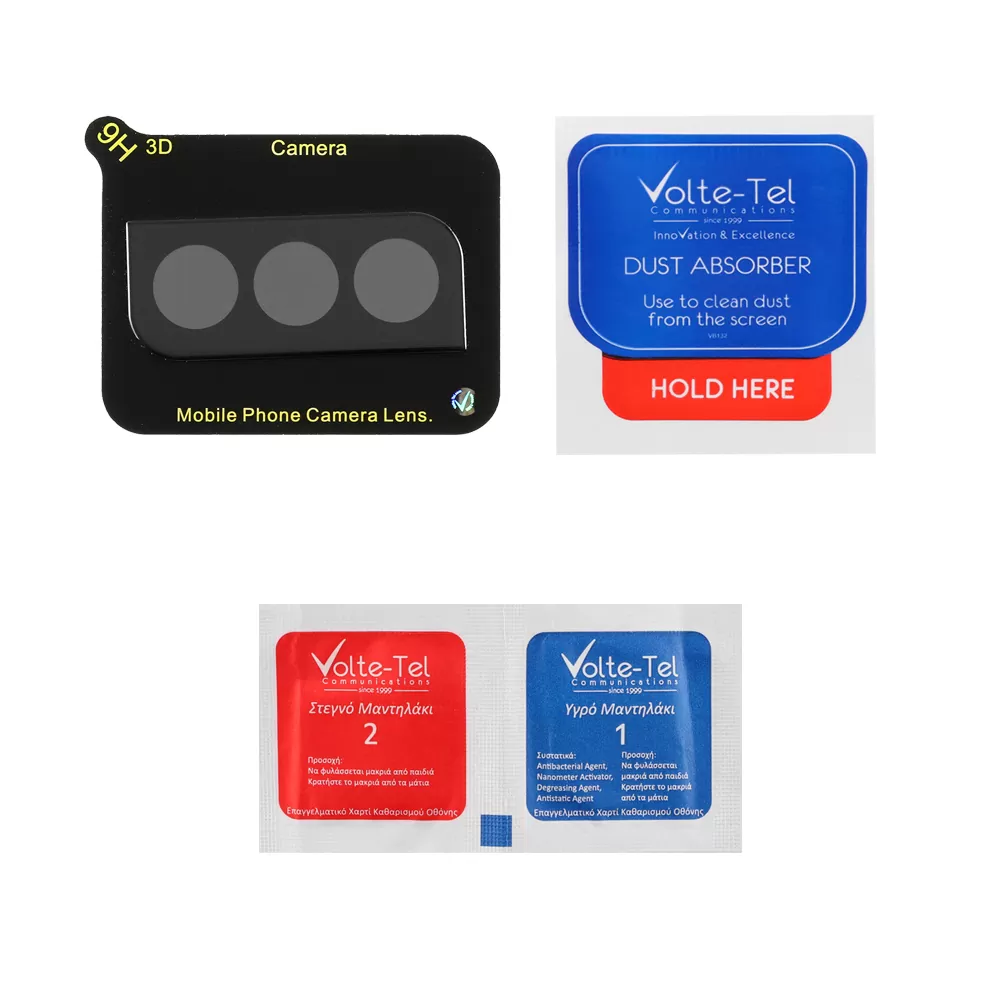 VOLTE-TEL CAMERA GLASS SAMSUNG S21 PLUS 5G G996 6.7in 9H 0.25mm 3D CURVED BLACK - Image 4