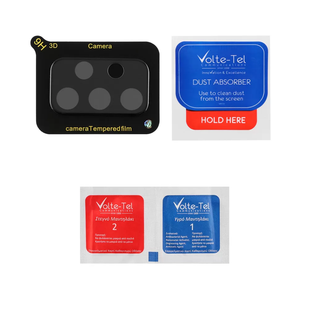 VOLTE-TEL CAMERA GLASS SAMSUNG A53 5G A536 6.5in 9H 0.25mm 3D CURVED BLACK - Image 4