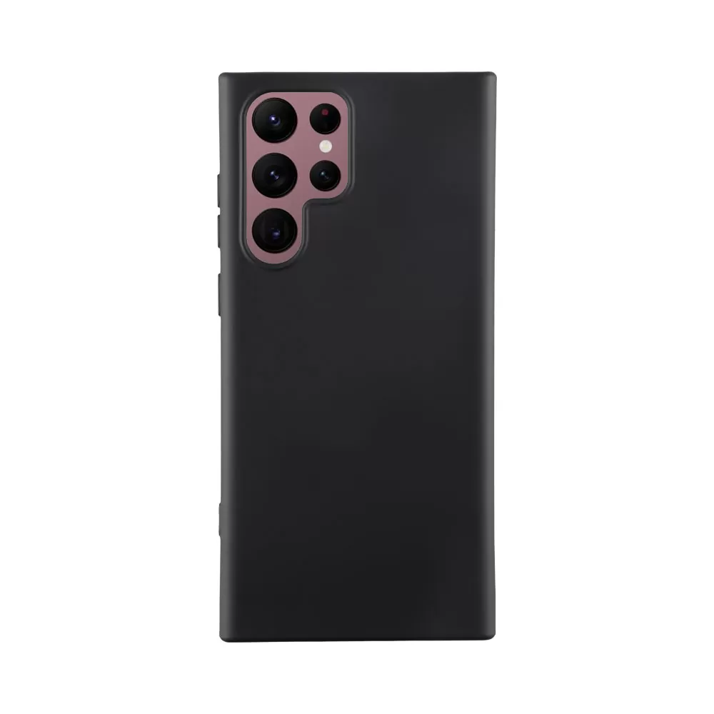 IDOL 1991 VELVET TPU ΘΗΚΗ SAMSUNG S22 ULTRA 5G S908 6.8in 4 SIDE CAMERA GUARD PROTECTION BLACK - Image 2